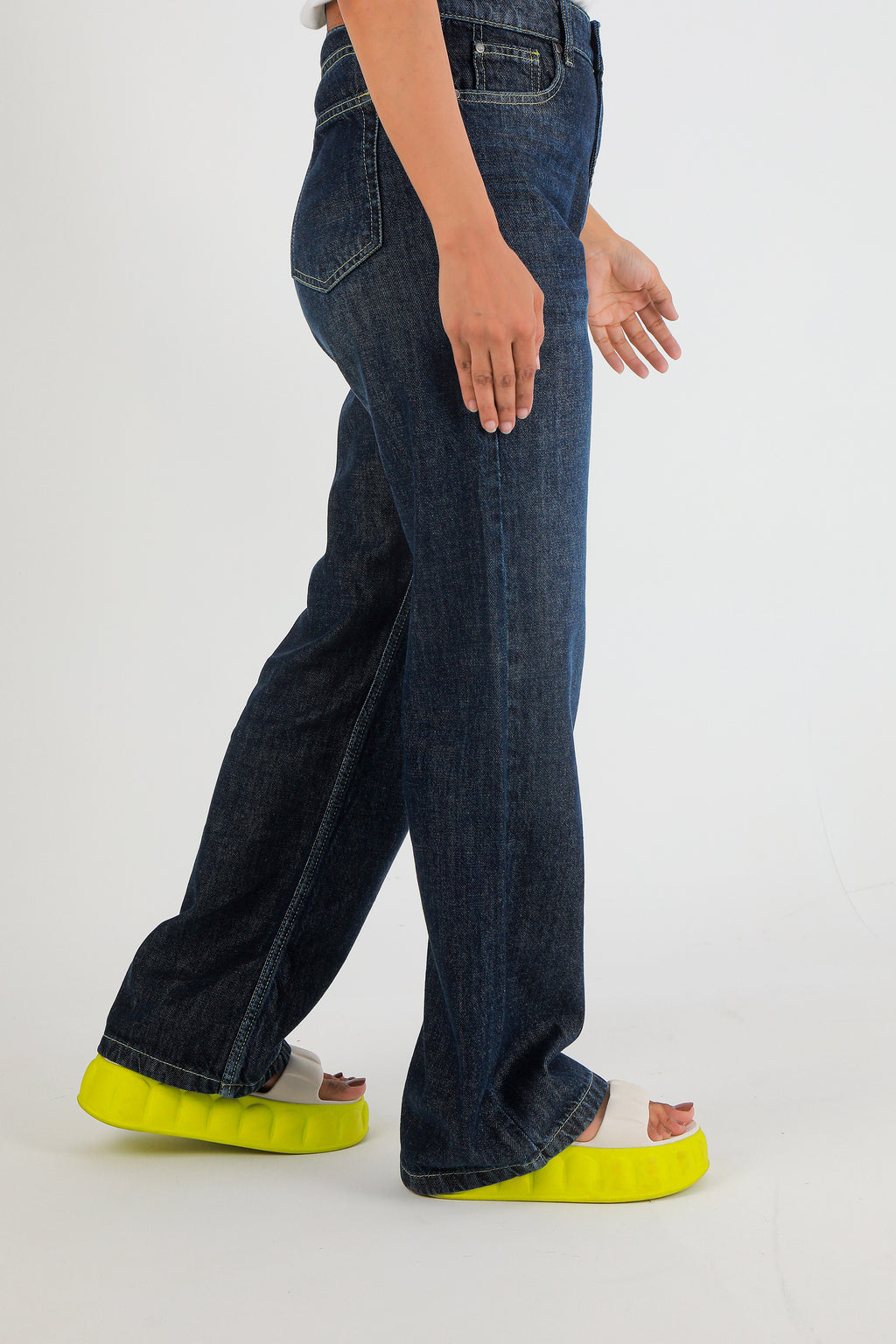 Women's Premium Wide Leg Fit Denim Dark Wash