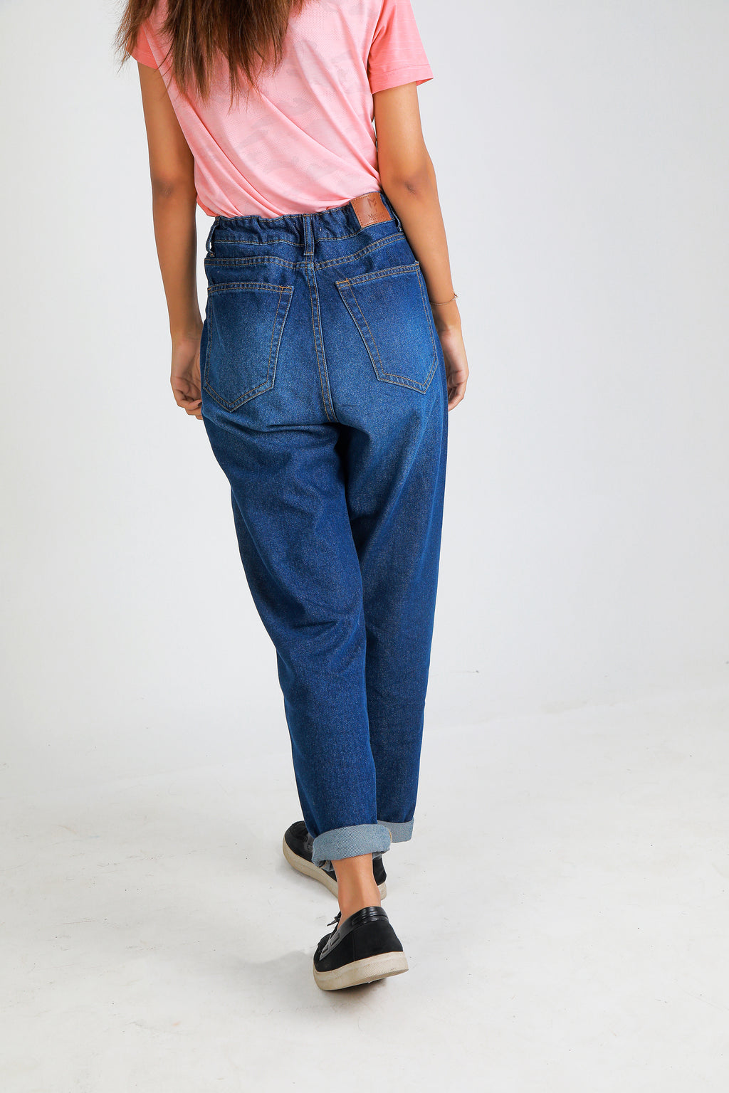 Women's Premium Boyfriend Fit Denim Dark Wash